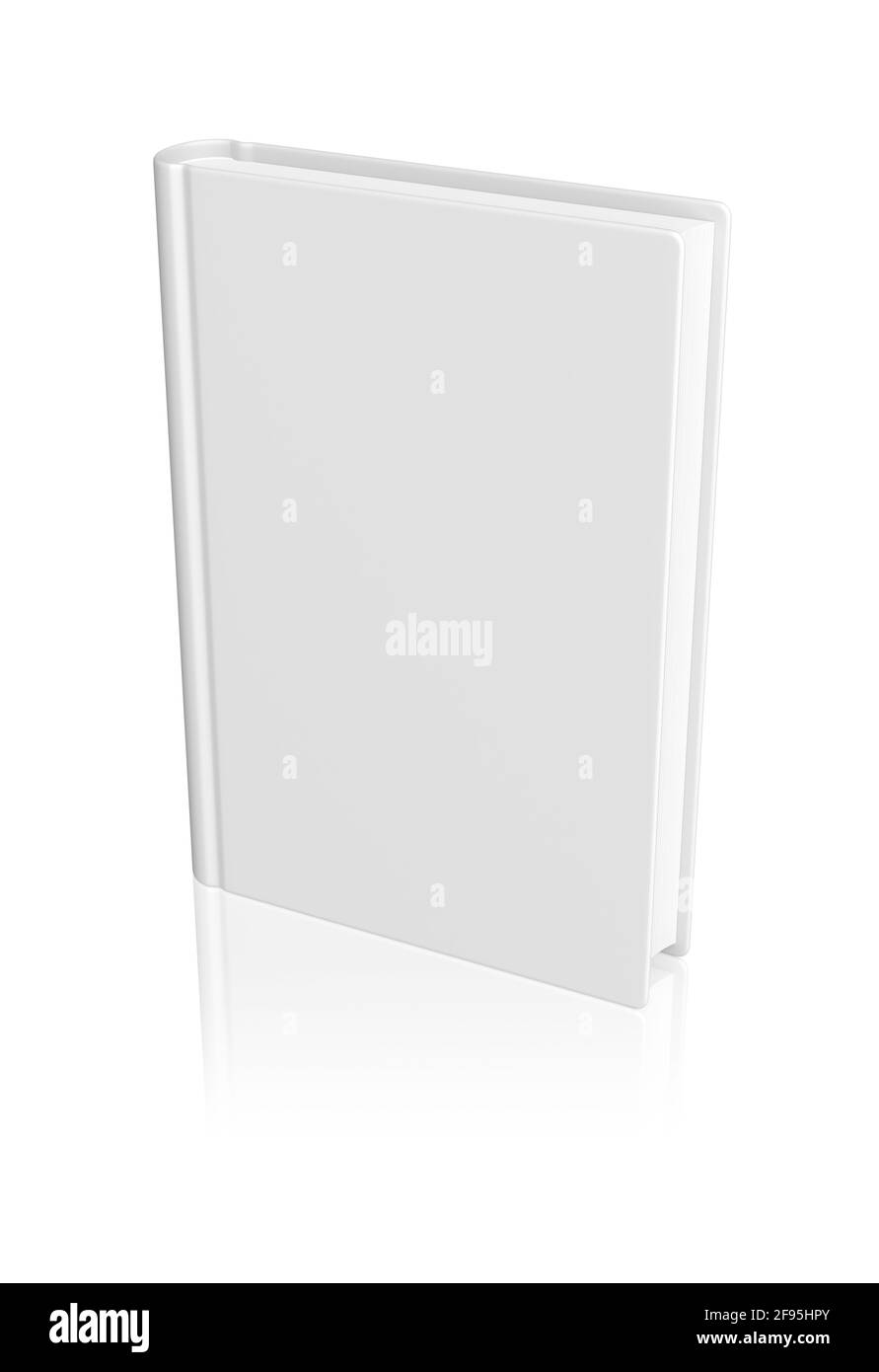 Weißes leeres Buch. 3d-Bild Stockfoto