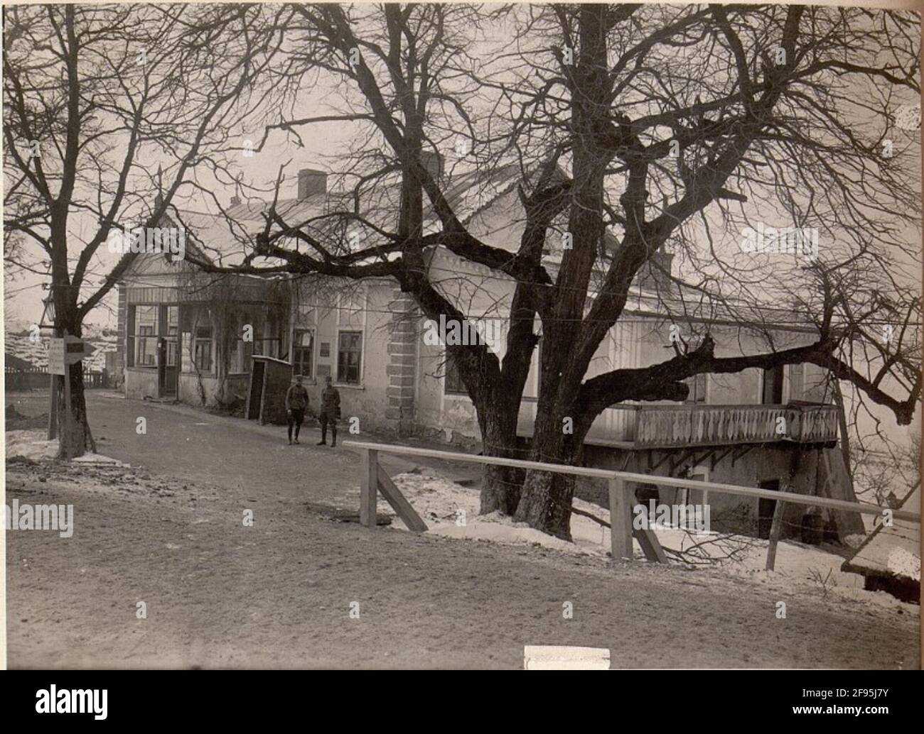 Divisionskommandogebäude, 55. I.T.D. . Stockfoto