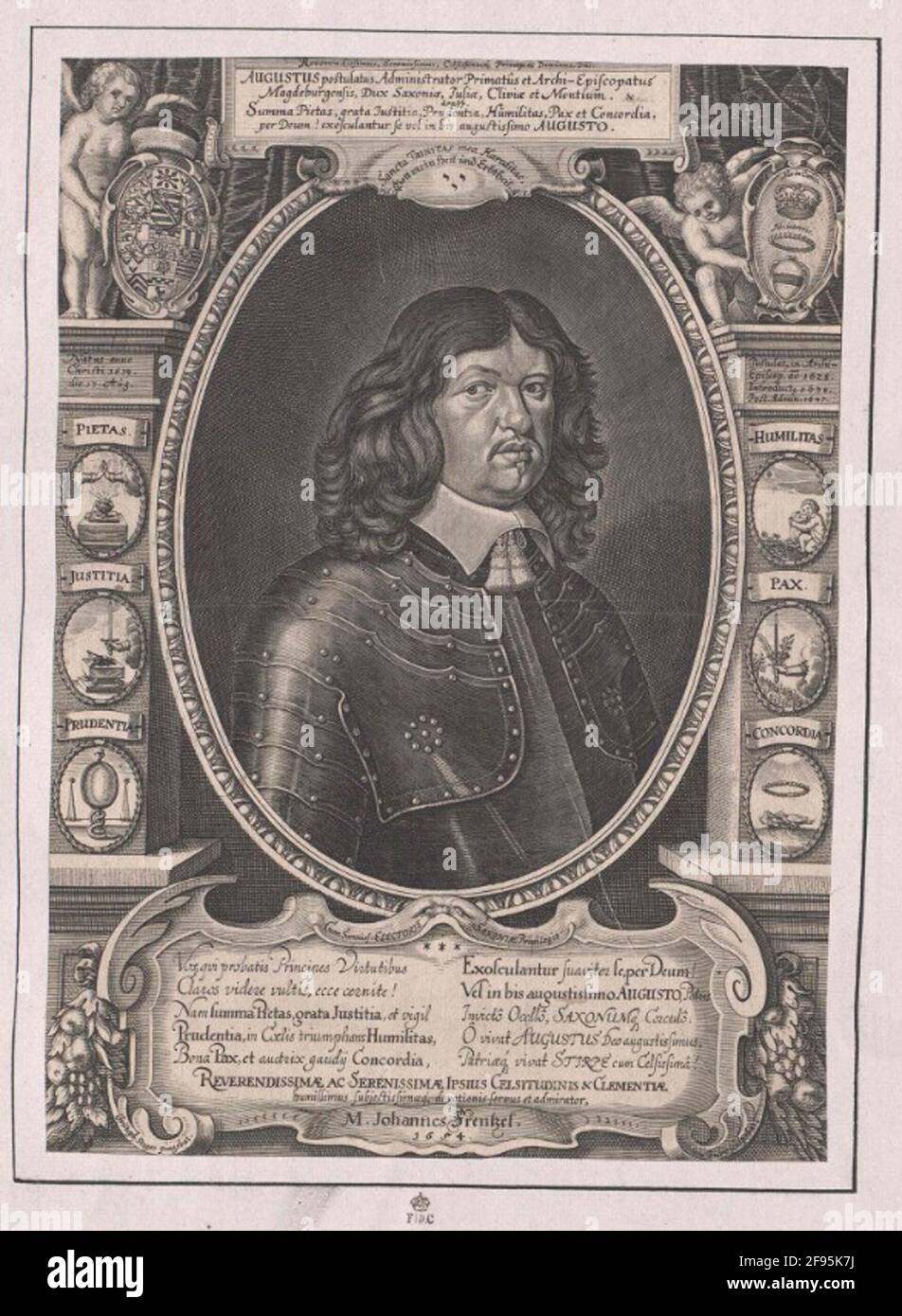 August, Herzog von Sachsen-Weissenfels Maler: Steger, Christophstecher: Dürr, Johann (1600) Stockfoto