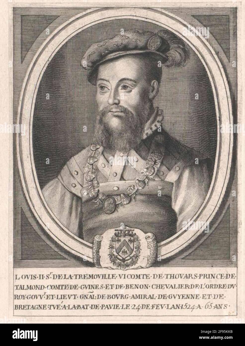 Der tremoille, Prinz von Talmond, Louis II. De. Stockfoto