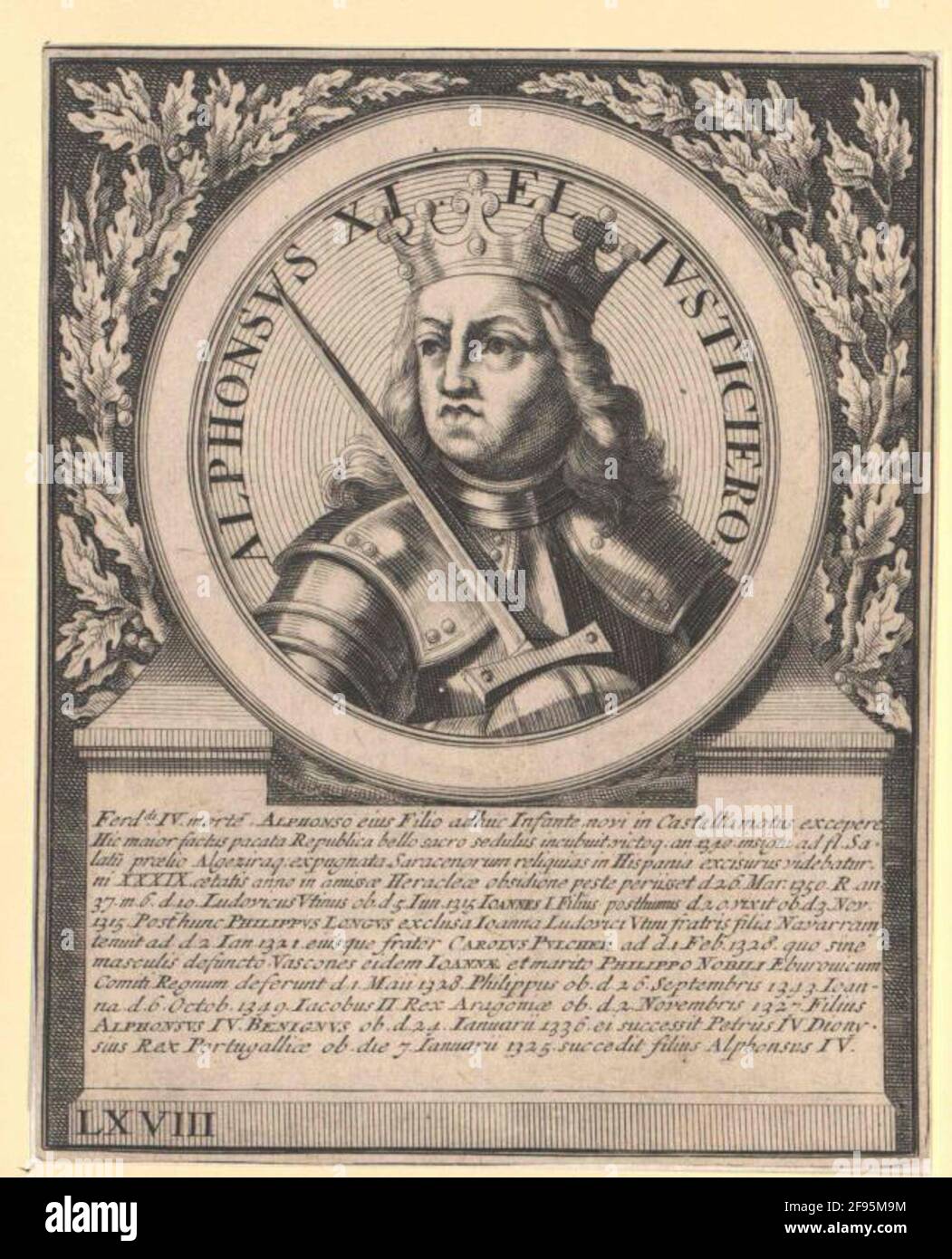 Der König von Kastilien und León. Stockfoto