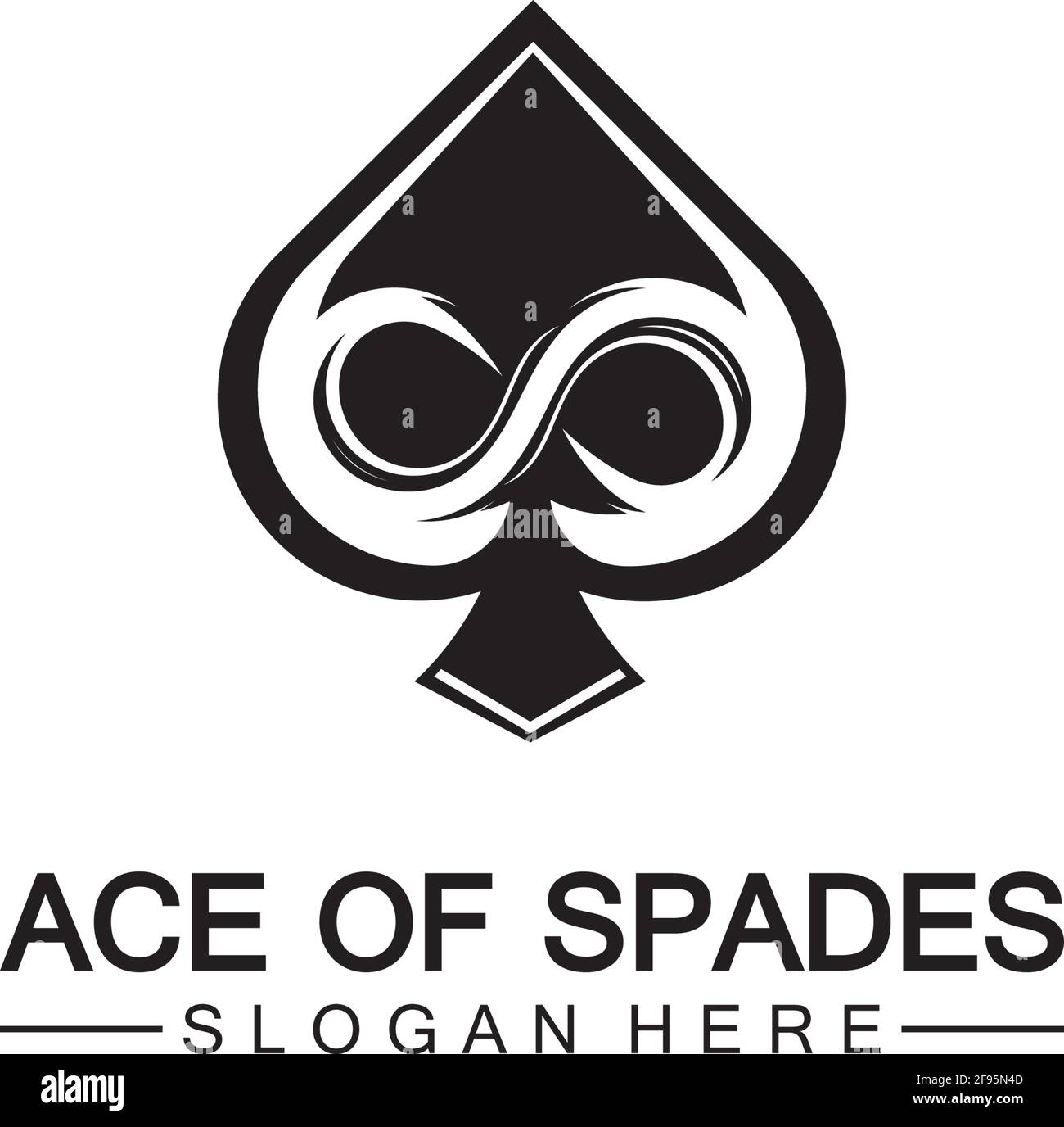 Logo Ace Of Spades Flaches Symbol Fur Web Und Mobile Anwendungen Es Kann Als Logo Piktogramm Symbol Infografik Element Verwendet Werden Abb Stock Vektorgrafik Alamy