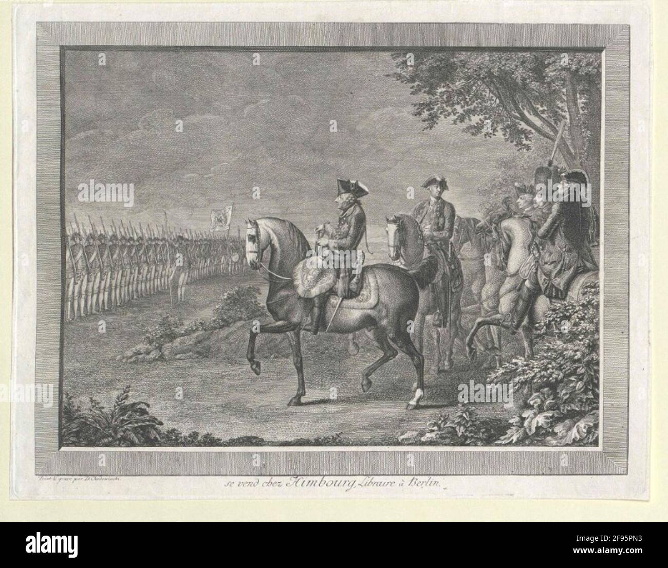 Friedrich II., König von Preußen Radiergummi: Chodowiecki, Daniel Nikolaus Schauspieler: Chodowiecki, Daniel Nikolausdation: 1772/1501 Stockfoto