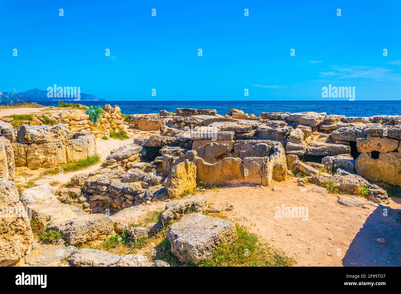 Necropoli de Son Real auf Mallorca, Spanien Stockfoto