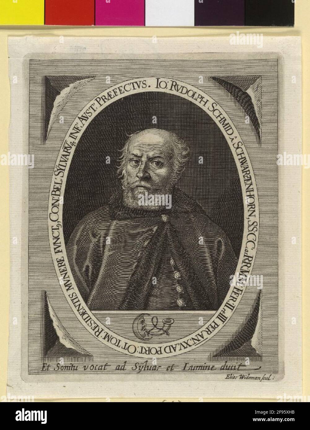 Schmid-Schwarzenhorn, Johann Rudolf Freiherr Stecher: Widemann, Eliasdierung: 1634/1666 Stockfoto
