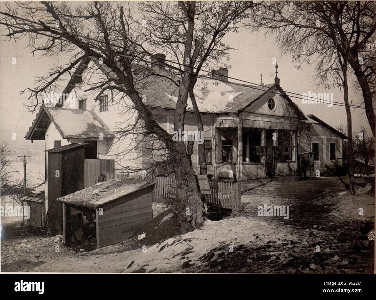 Divisionskommandogebäude, 55. I.T.D. . Stockfoto