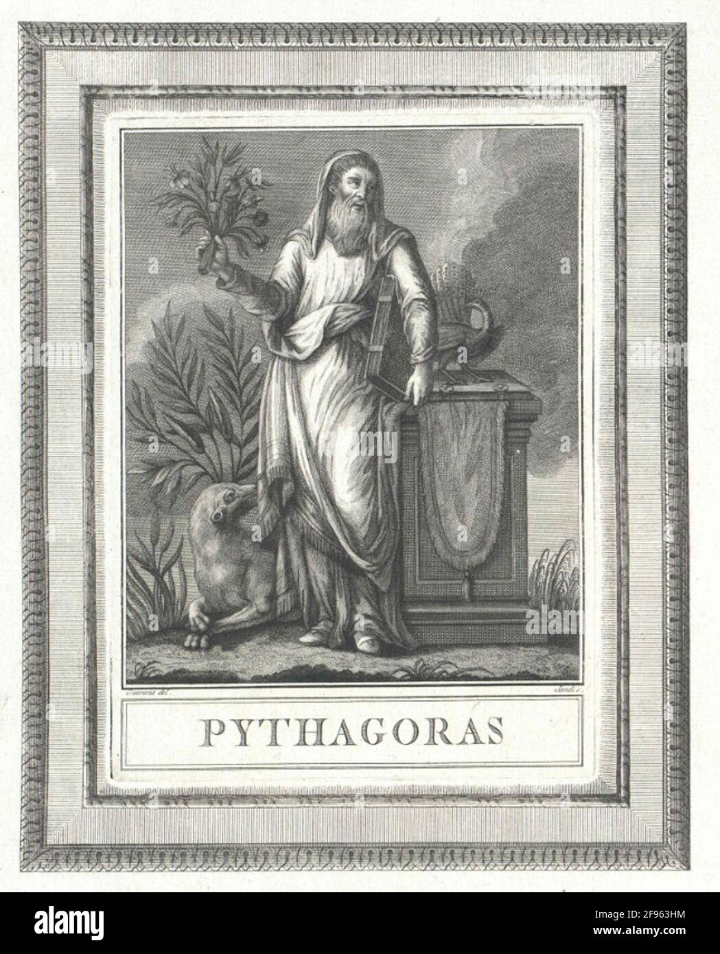 Pythagoras . Stockfoto