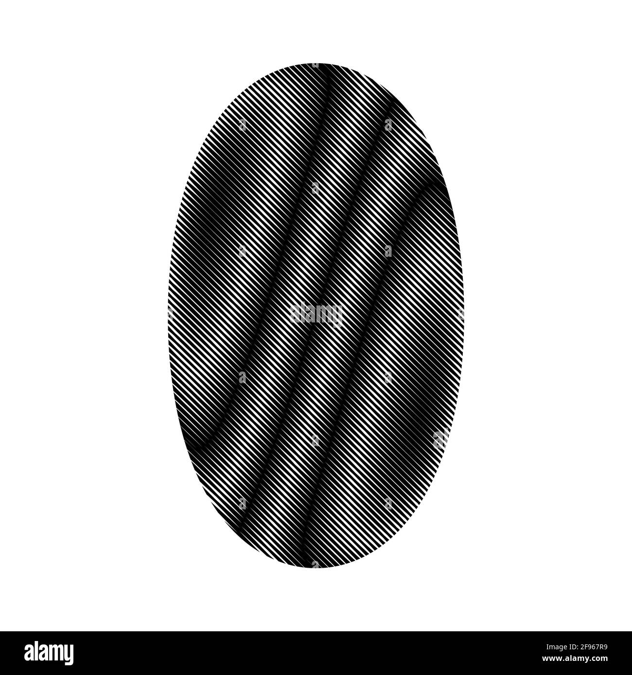 Seltsame Vektorform auf weißem Hintergrund isoliert. Geometrische Figur perfekt für Logo-Webseiten Social-Media-T-Shirts Sci-Fi-Szenen Postkarten Stock Vektor