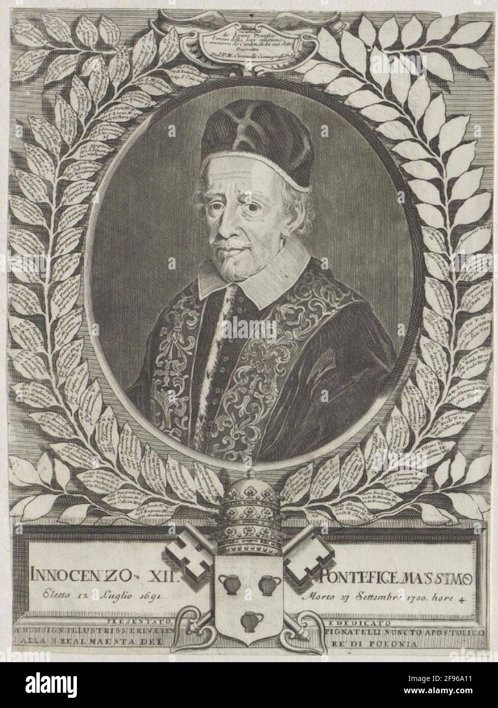 Innozenz XII., Papst. Stockfoto