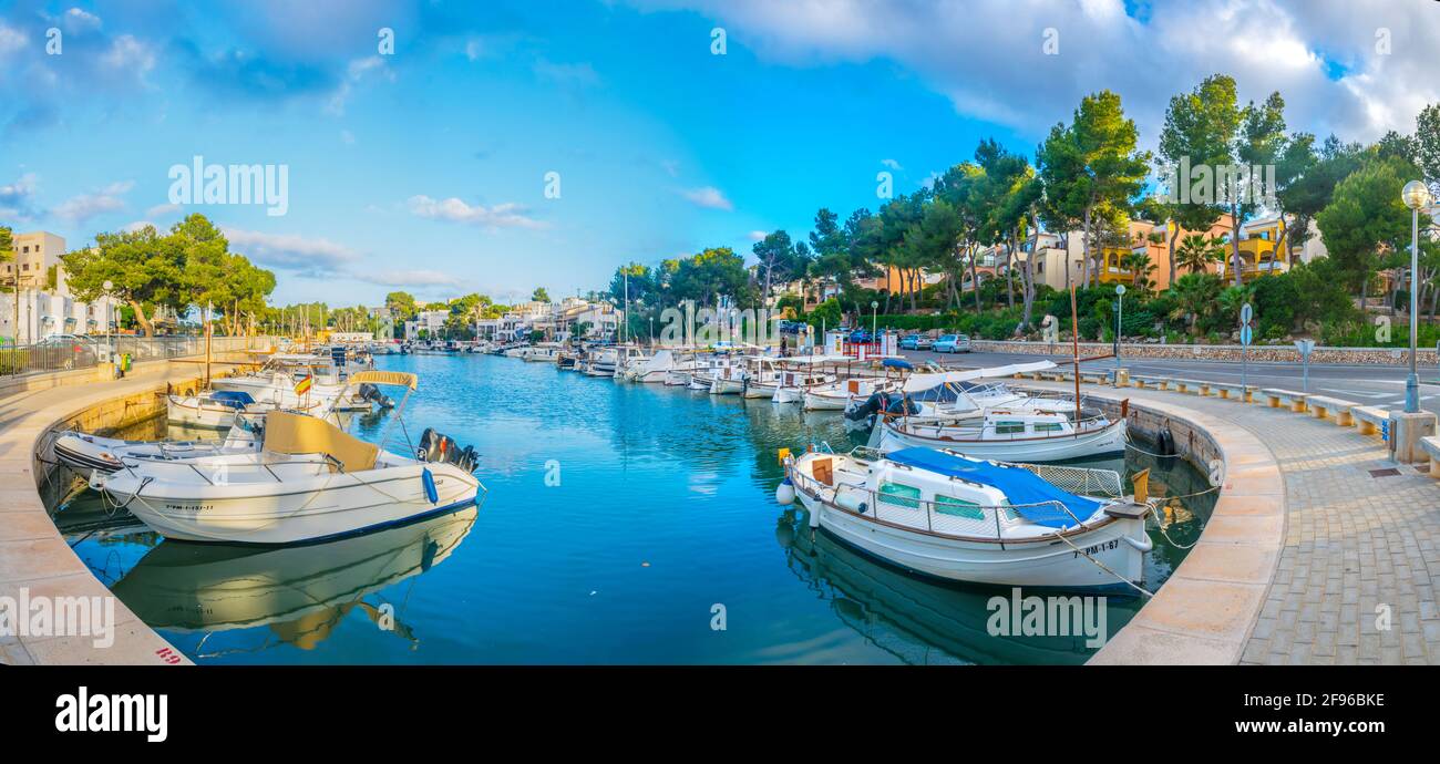 Portopetro Stadt auf Mallorca, Spanien Stockfoto