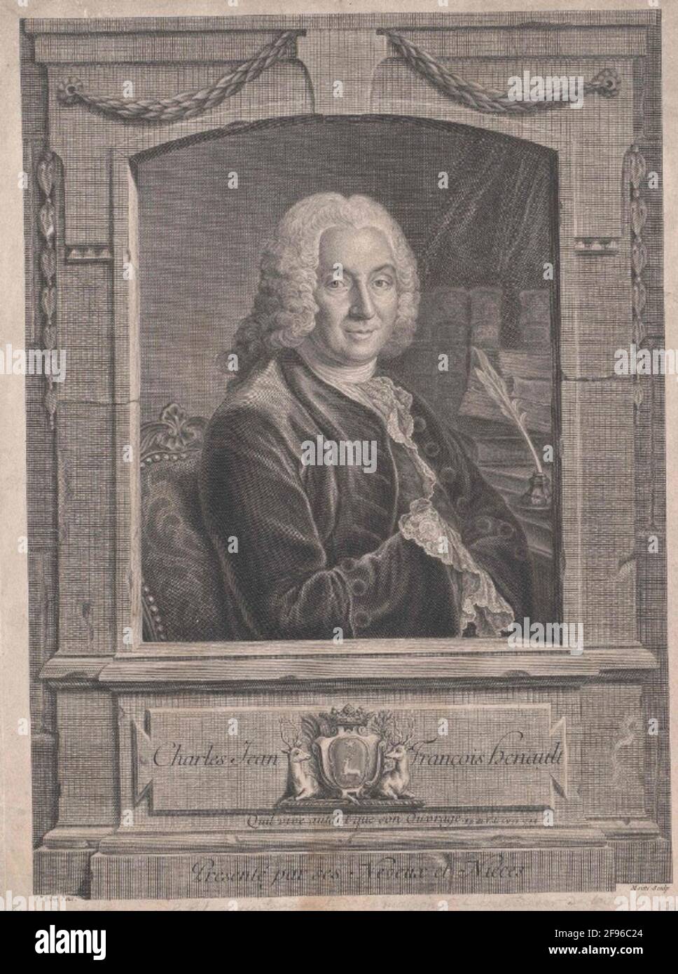 Hénault, Charles-Jean-Francois. Stockfoto
