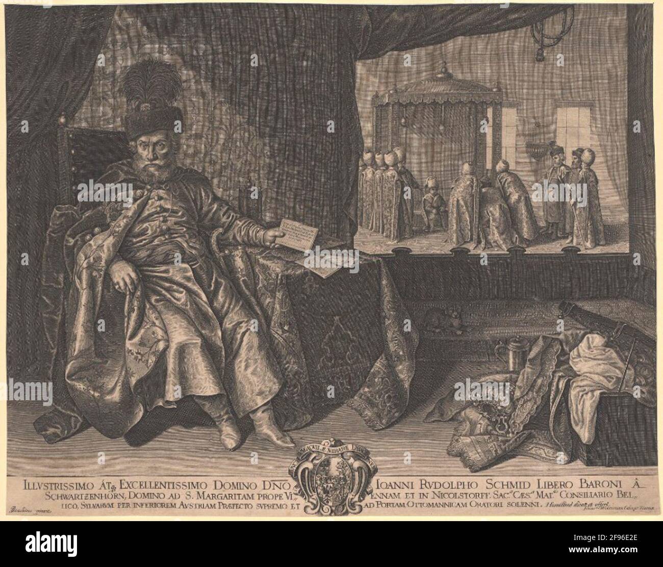 Schmid-Schwarzenhorn, Johann Rudolf Freiherr. Stockfoto