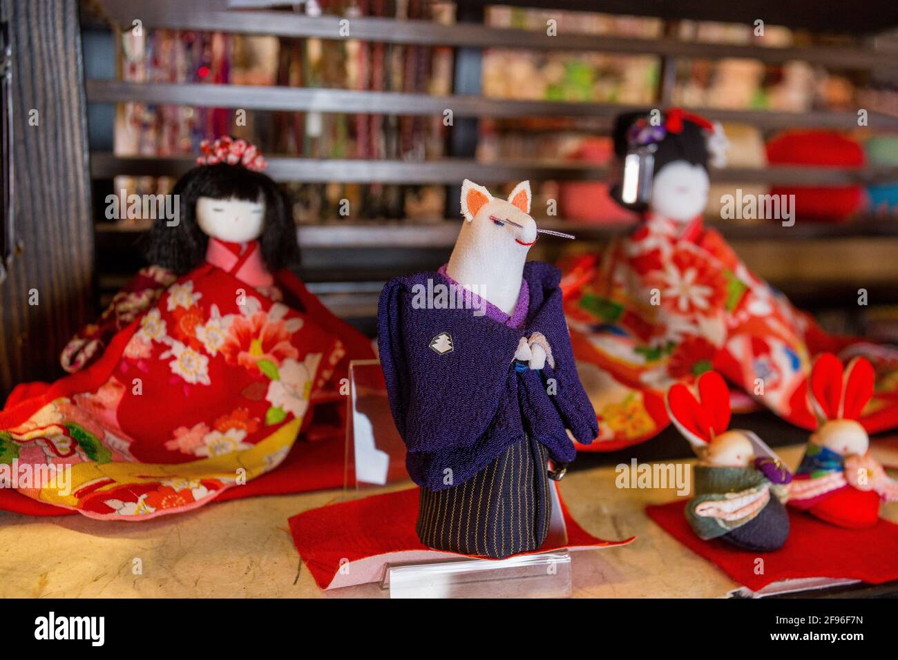 Einige Spielzeuge (Maus ?) Im Spielwarengeschäft im Asakusa-Viertel in Tokio. Lustig und im japanischen Stil. Stockfoto
