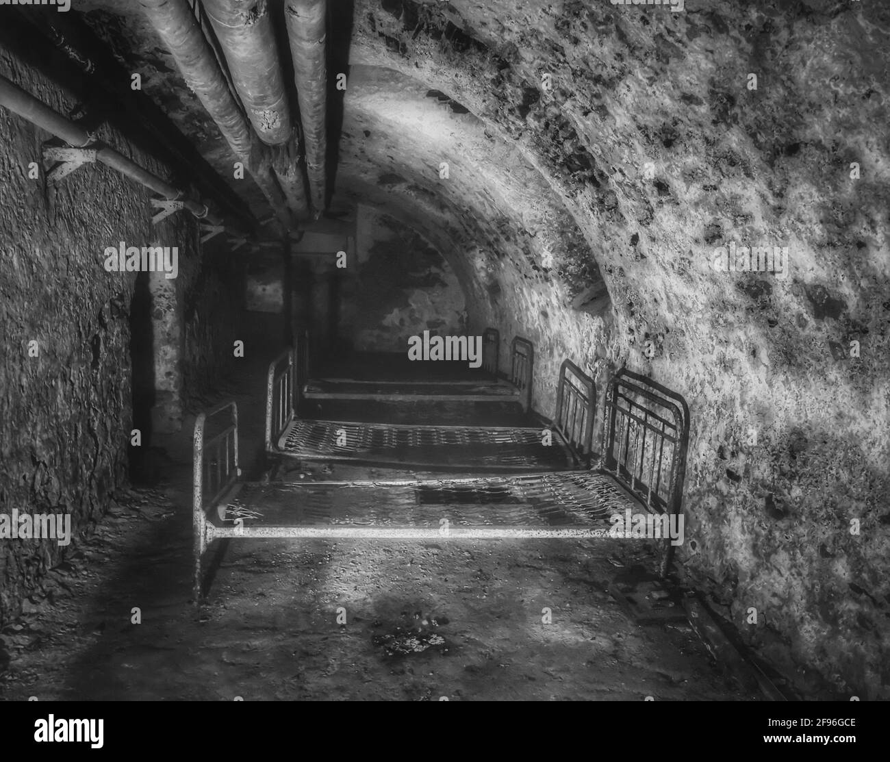 Lost Place, altes verlassenes Kinderheim Stockfoto