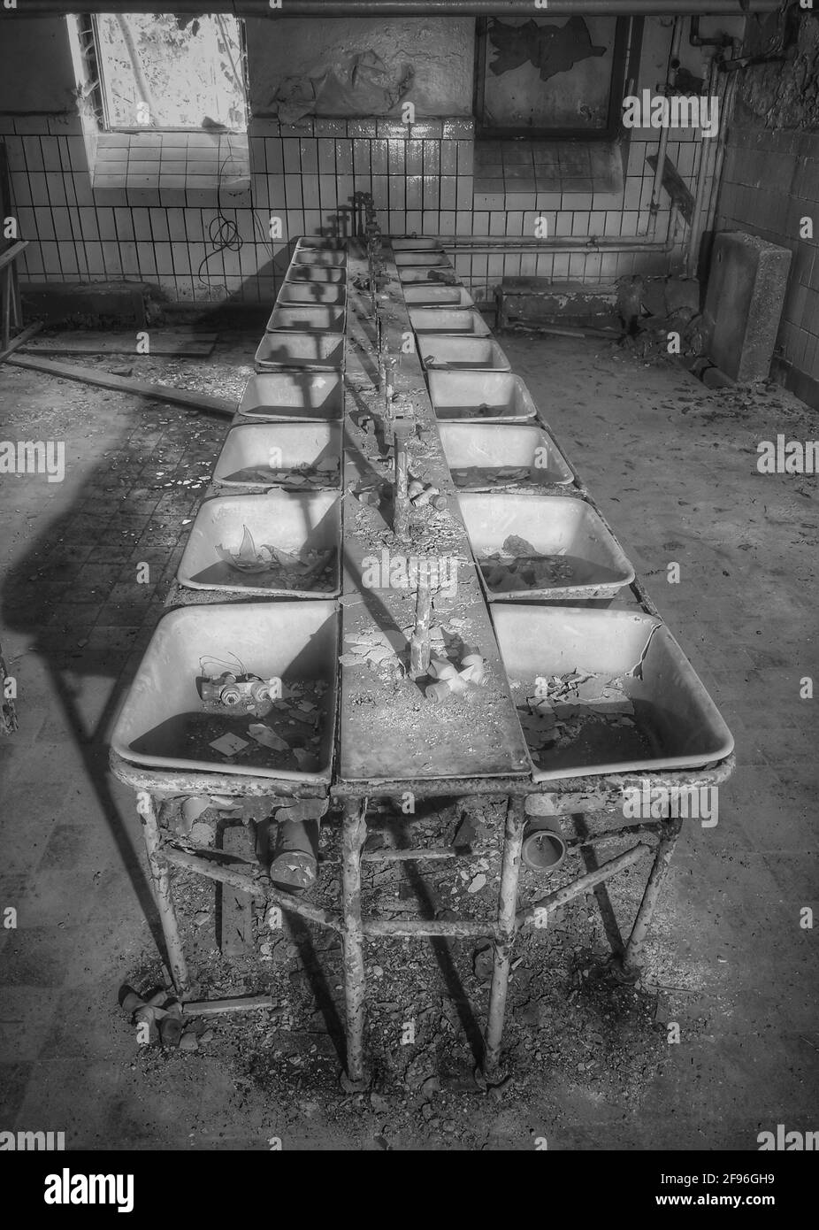 Lost Place, altes verlassenes Kinderheim Stockfoto