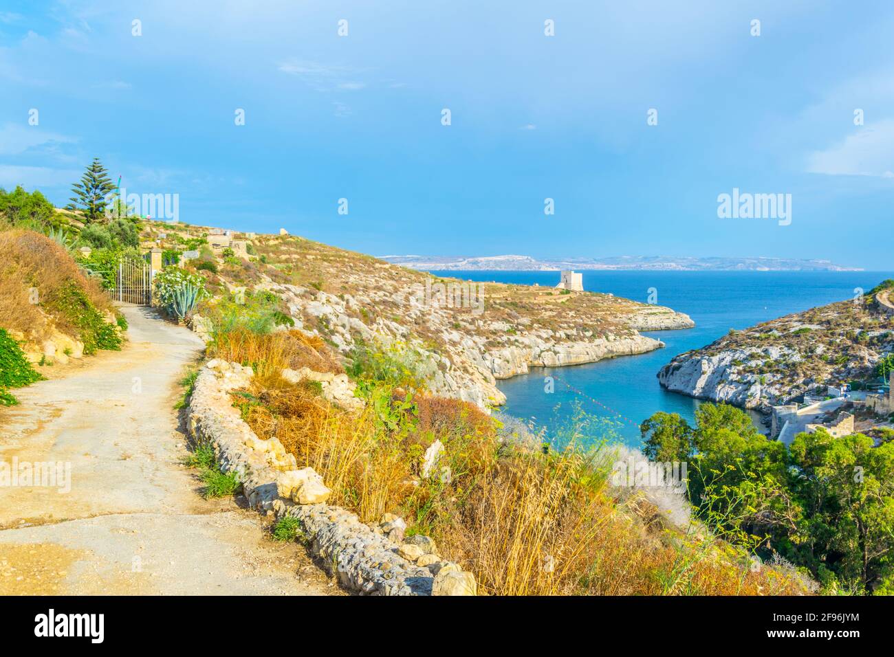 Mgarr ix-Xini Bay auf Gozo, Malta Stockfoto