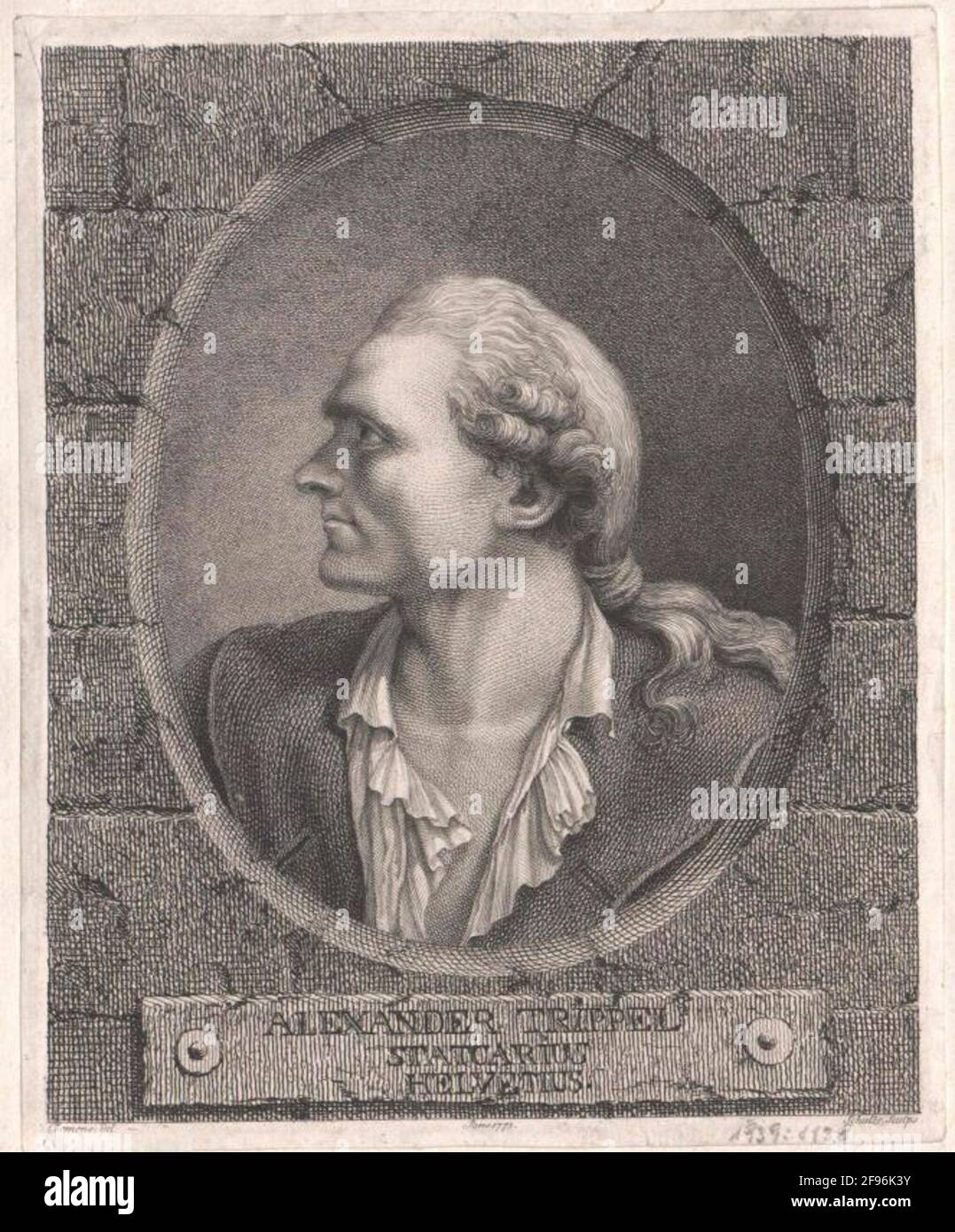 Trippel, Alexander Zeichner: Clemens, Johann Friderichstecher: Schulze, Christian Gottfried Stockfoto