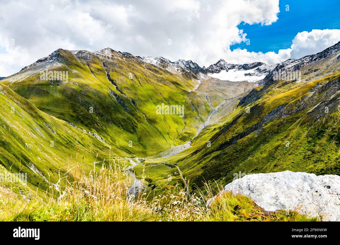 Schweizer Alpen am Furkapass Stockfoto