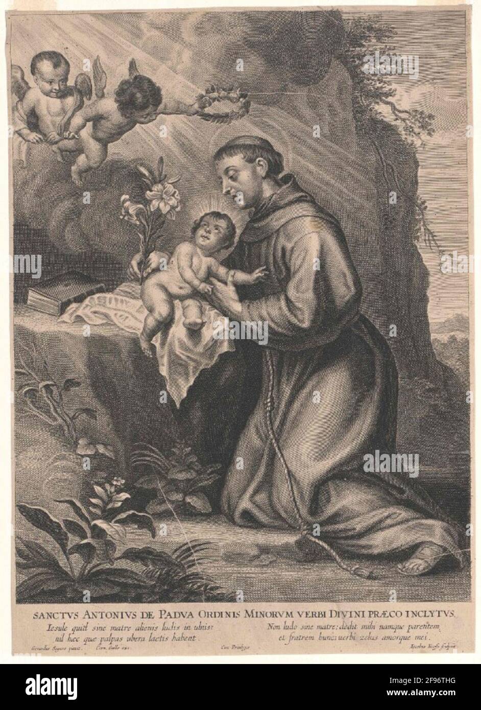 Anton von Padua, heiliger. Stockfoto