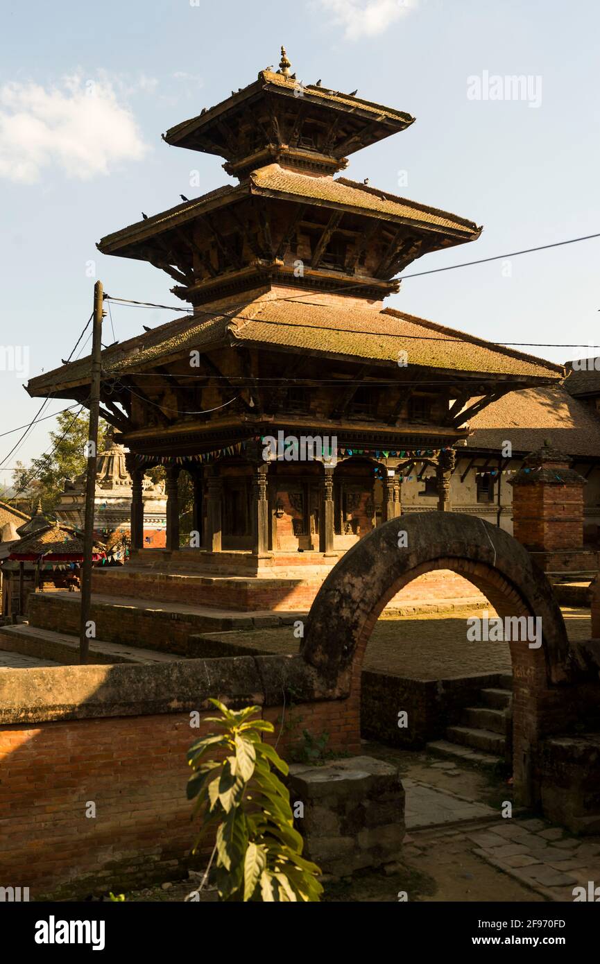 Tribeni Ghat, Khware Stockfoto