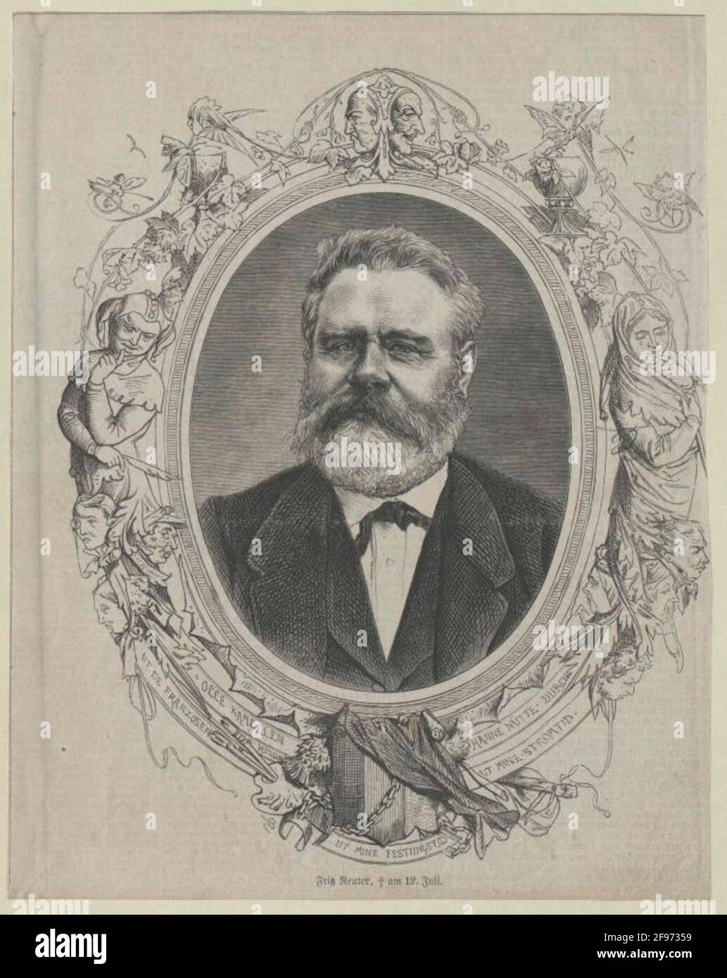 Reuter, Fritz. Stockfoto