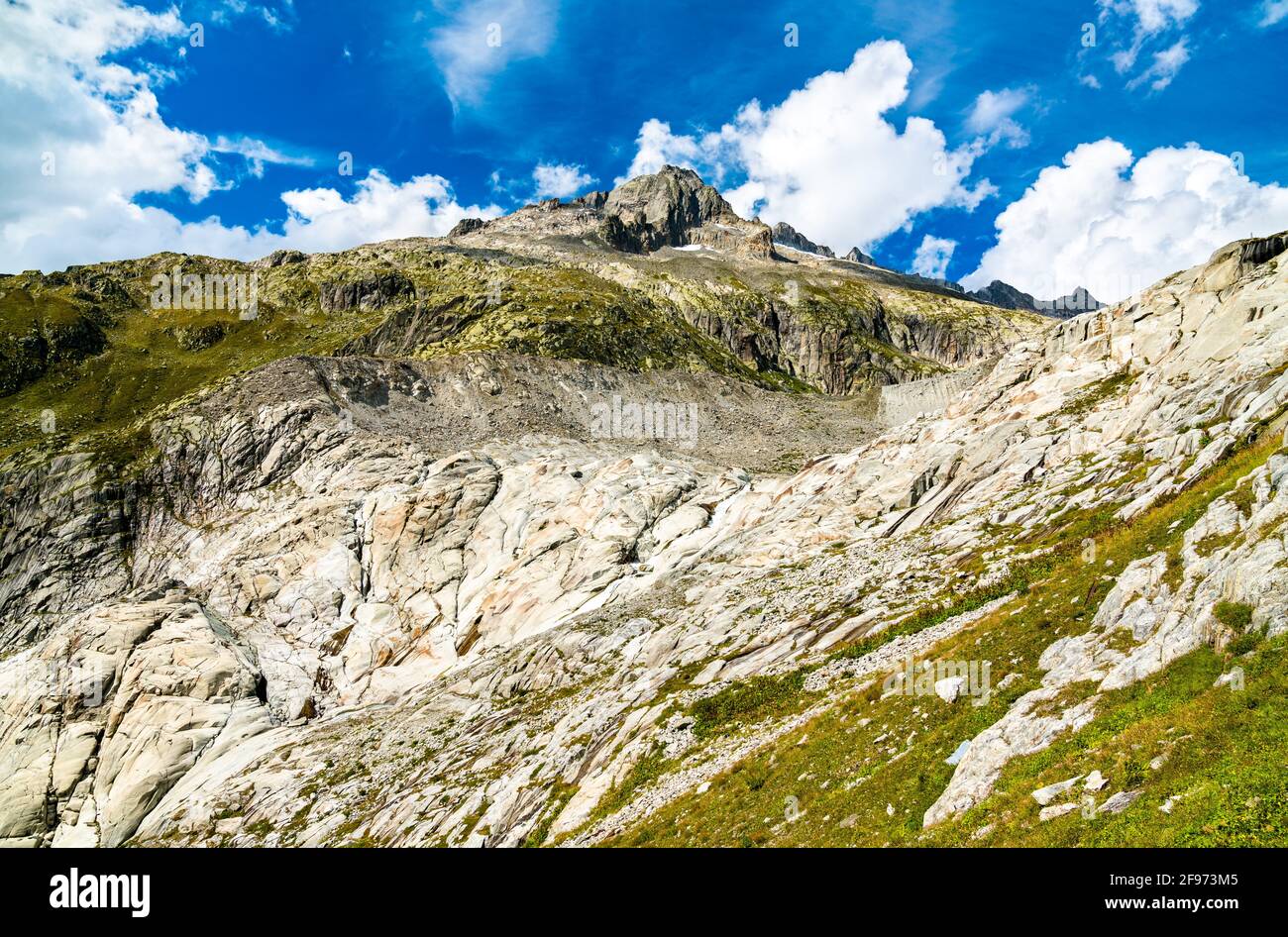 Schweizer Alpen am Furkapass Stockfoto