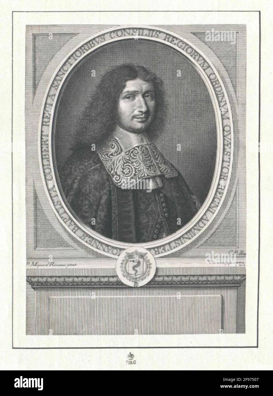 Colbert, Marquis the Signomay, Jean Baptizists Spiegel: Country, Robiler (1630) Radiors: LARTRY, Pierre (1630) Factory executory Earrists Stockfoto