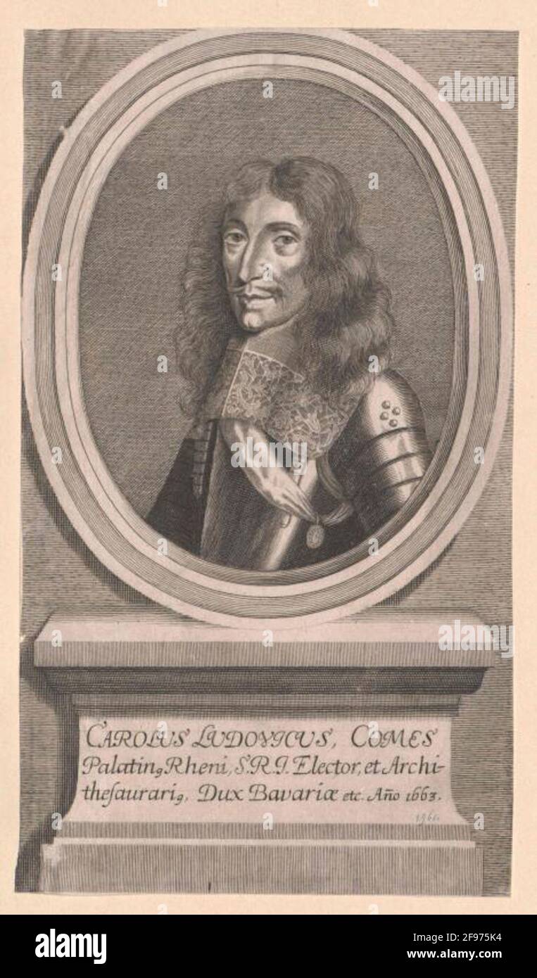 Karl I. Ludwig, Kurfürst der Pfalz. Stockfoto