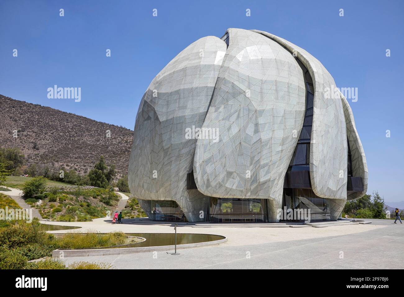 Templo Bahai de Sudamerica (Haus der Anbetung von Bahai) In Santiago Chile Stockfoto