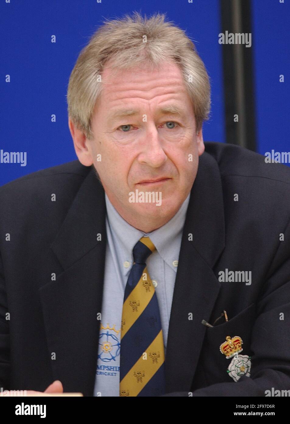 HAMPSHIRE CRICKET CLUB CHAIRMAN ROD BRANSGROVE. PIC MIKE WALKER, 2002 Stockfoto