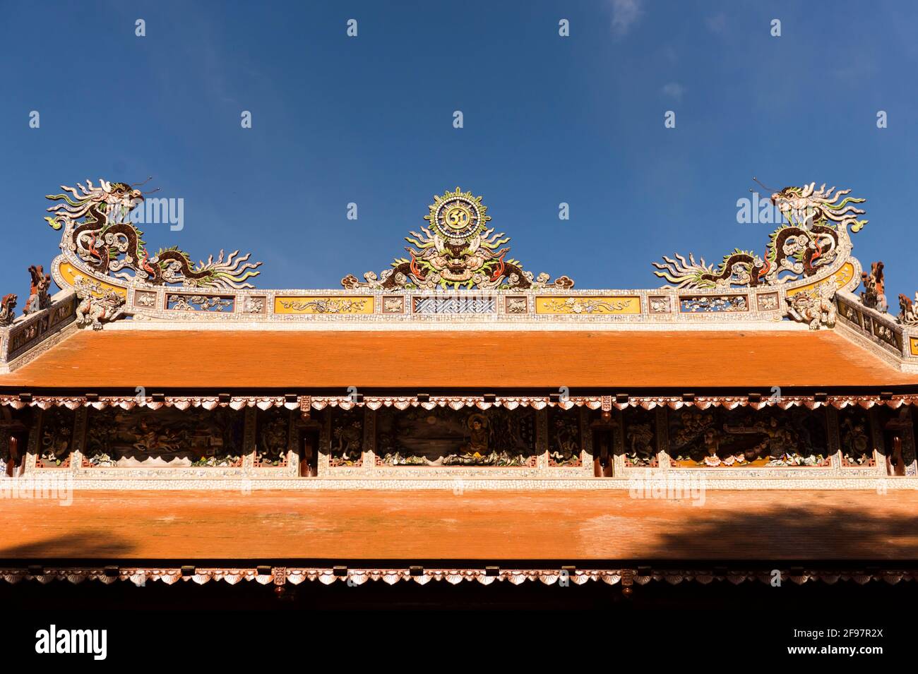 Vietnam, Hue, Chua Tu Hieu Pagode Stockfoto