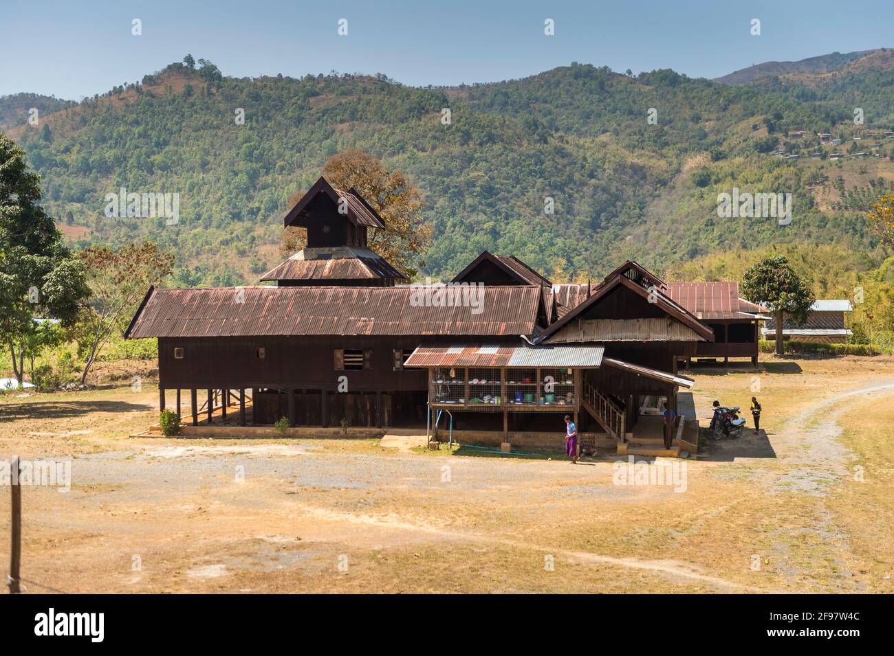 Myanmar, Szenen am Inle Lake, Phyu NGE Kloster Stockfoto