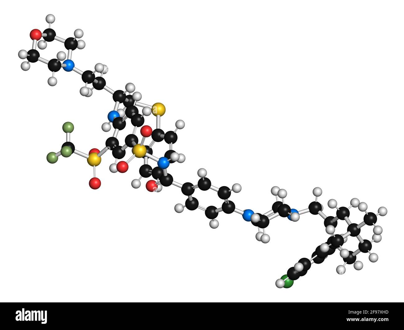 Navitoclax-Wirkstoffmolekül, Illustration Stockfoto