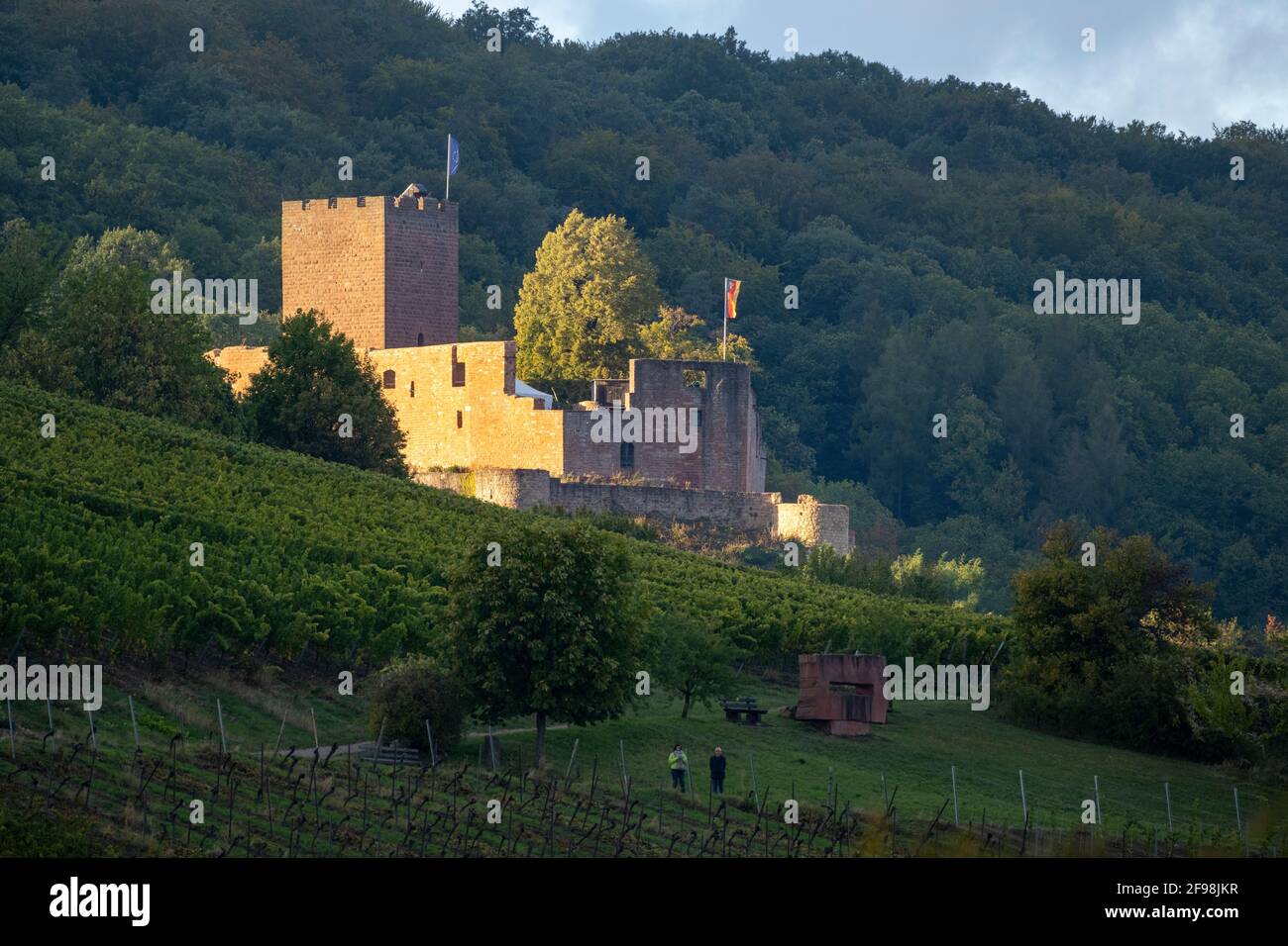 Deutschland, Rheinland-Pfalz, Südpfalz, Klingenmünster, Schloss Landeck. Stockfoto