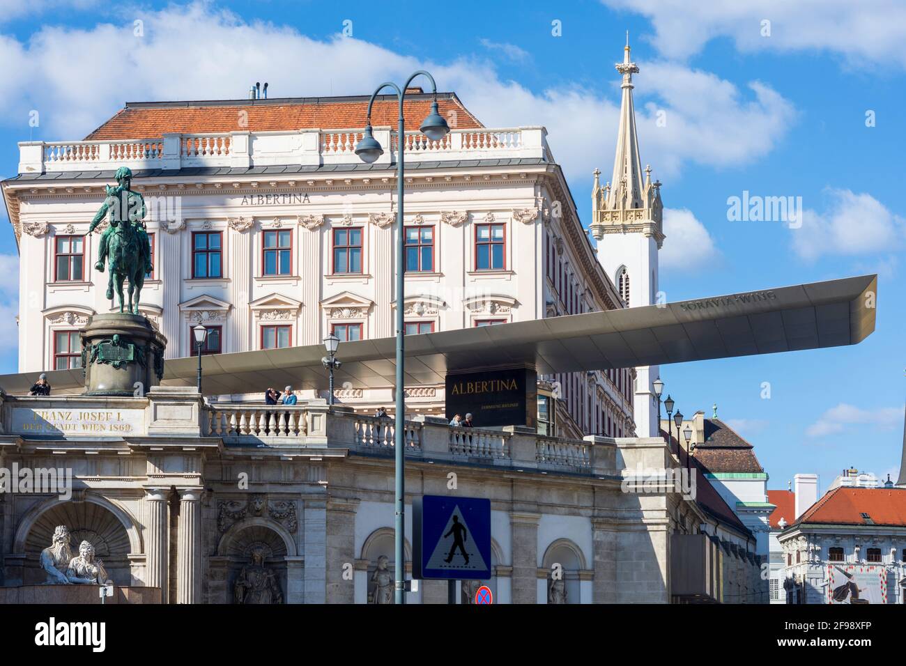 Wien, Kunstmuseum Albertina, Augustinerkirche 01. Altstadt, Wien / Wien, Österreich Stockfoto