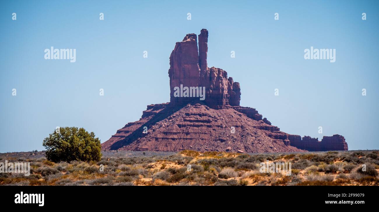 Erstaunliche Felsformationen im Monument Valley - Reisefotografie Stockfoto