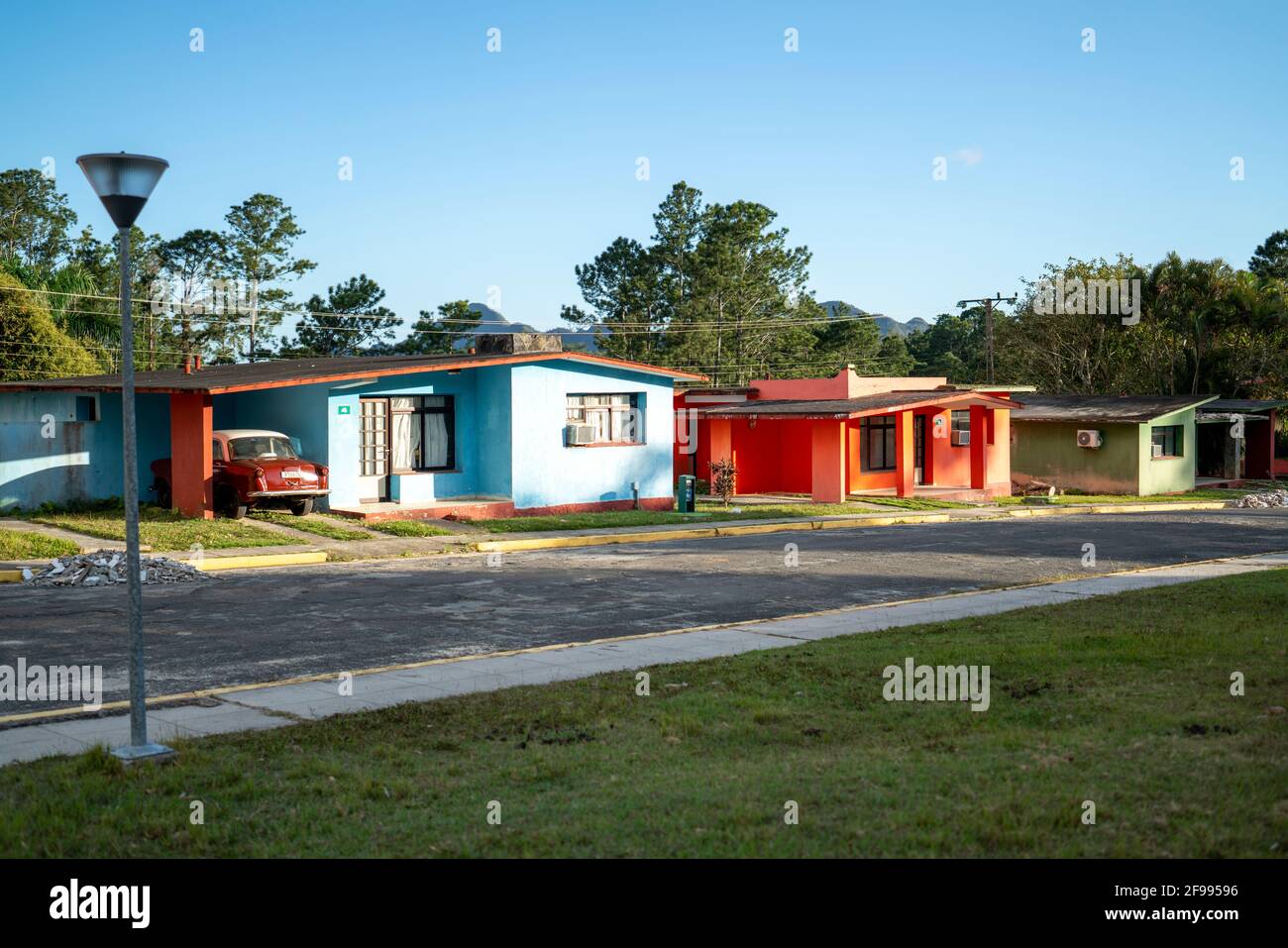 Staatliches Apartmenthotel im Nationalpark Topes de Collantes, Provinz Sancti Spiritus, Kuba Stockfoto