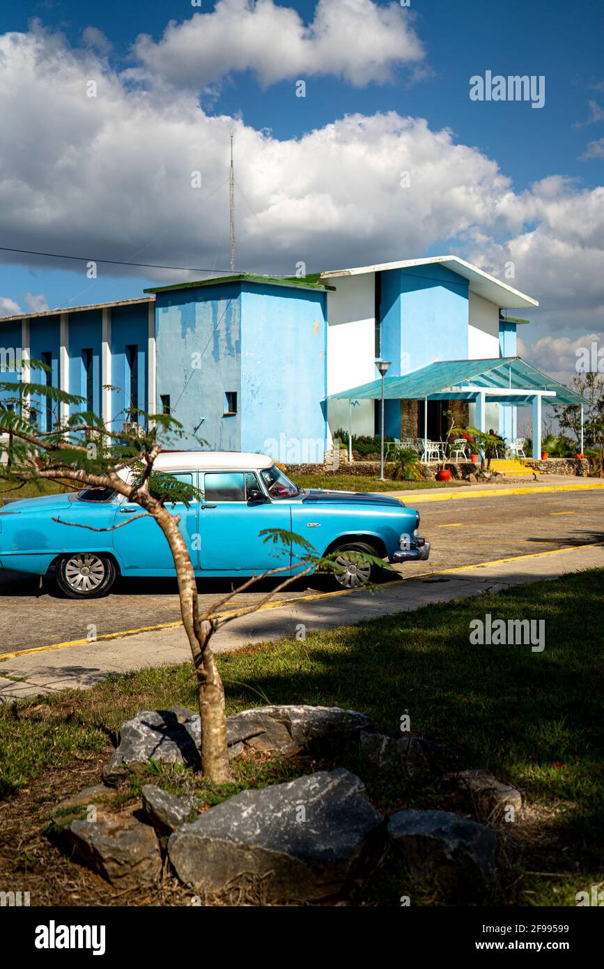 Staatliches Apartmenthotel im Nationalpark Topes de Collantes, Provinz Sancti Spiritus, Kuba Stockfoto