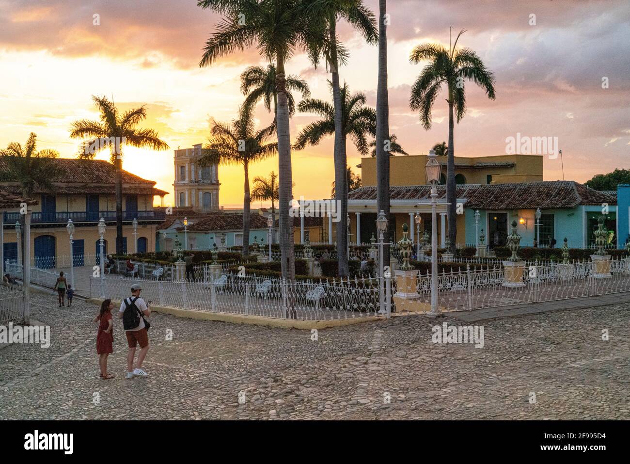 Palacio Cantero, Museo de Historia Municipal auf der Plaza Mayor und in Trinidad, Provinz Spiritus Sancti, Kuba Stockfoto