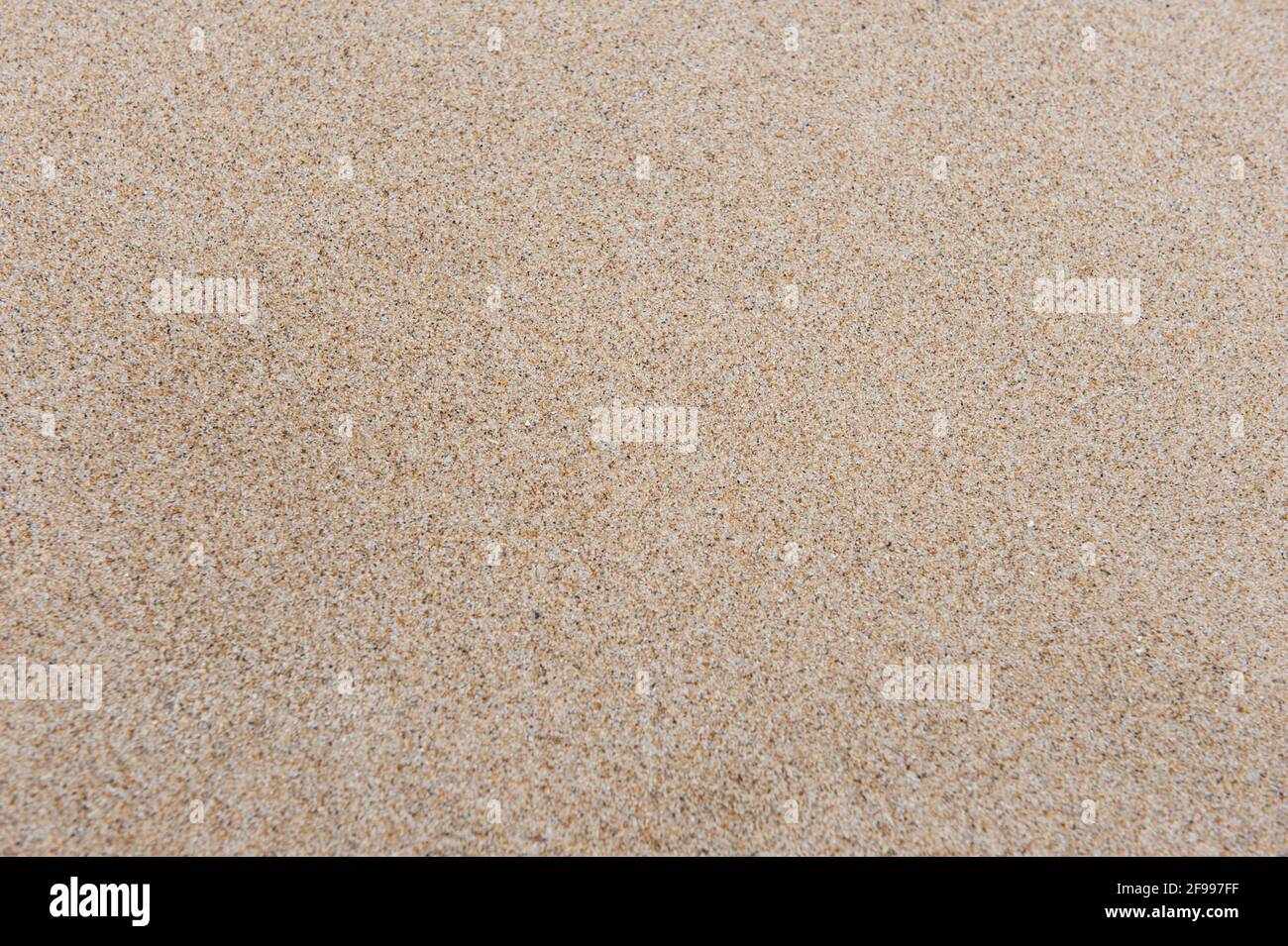 Sandstrand mit sanftem Touch Stockfoto