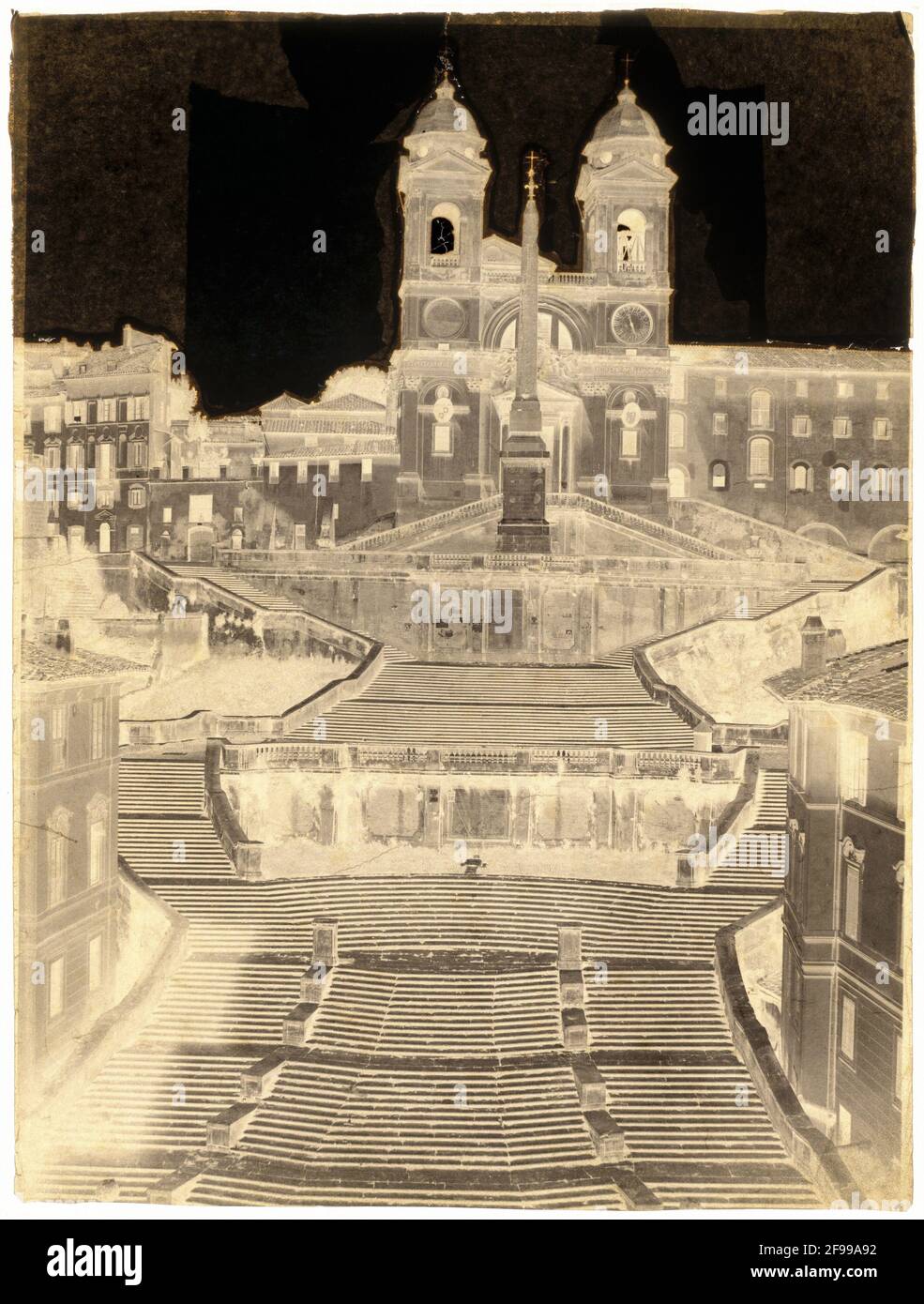 Spanische Treppe, Rom, c. 1858. Stockfoto