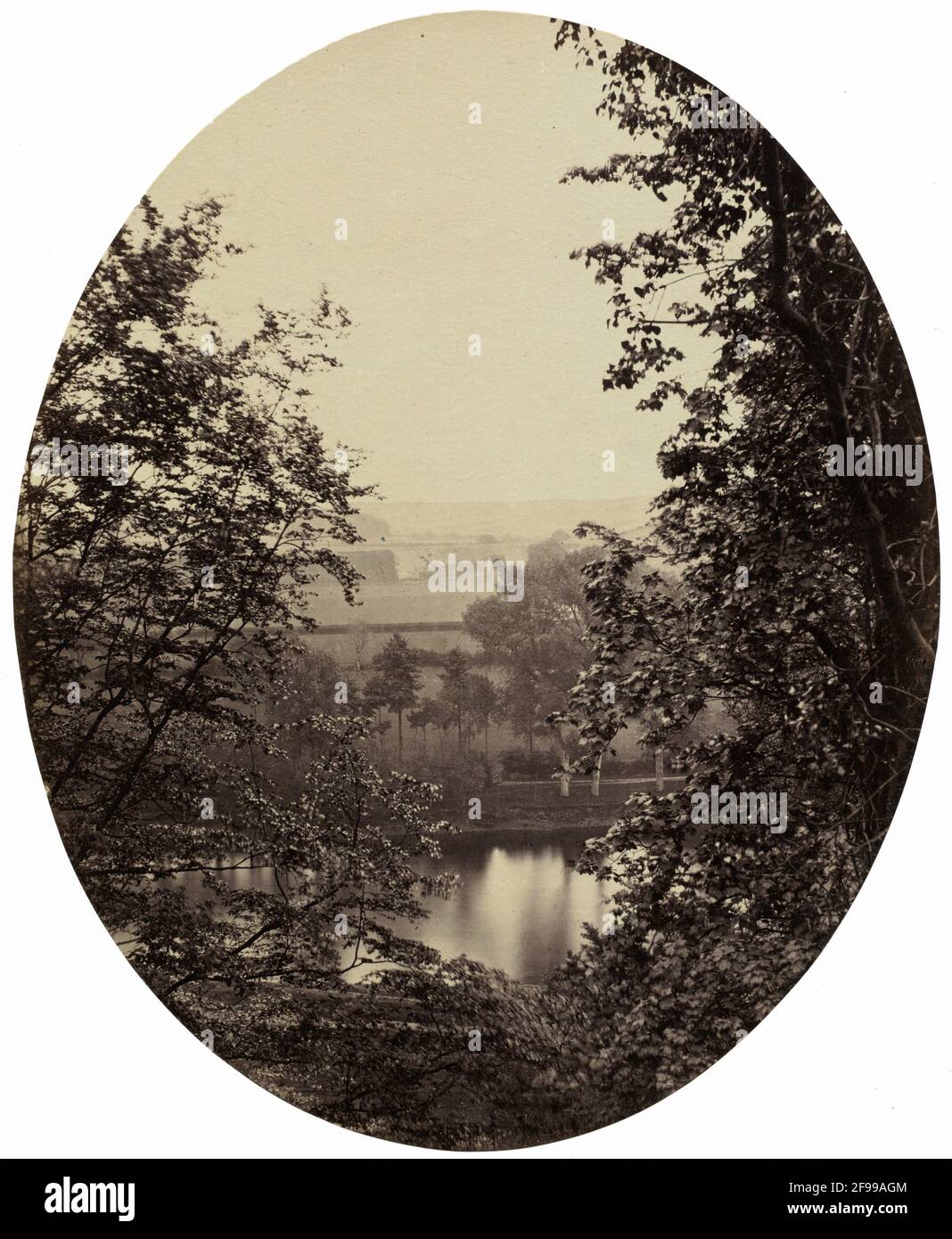 Die Ufer des Severn, in der Nähe von Winterdyne, c. 1862. Stockfoto