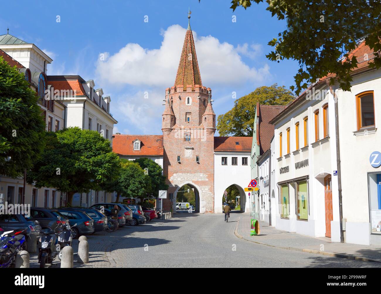 Historisches Kreuztor in Ingolstadt, Bayern Deutschland Stockfoto