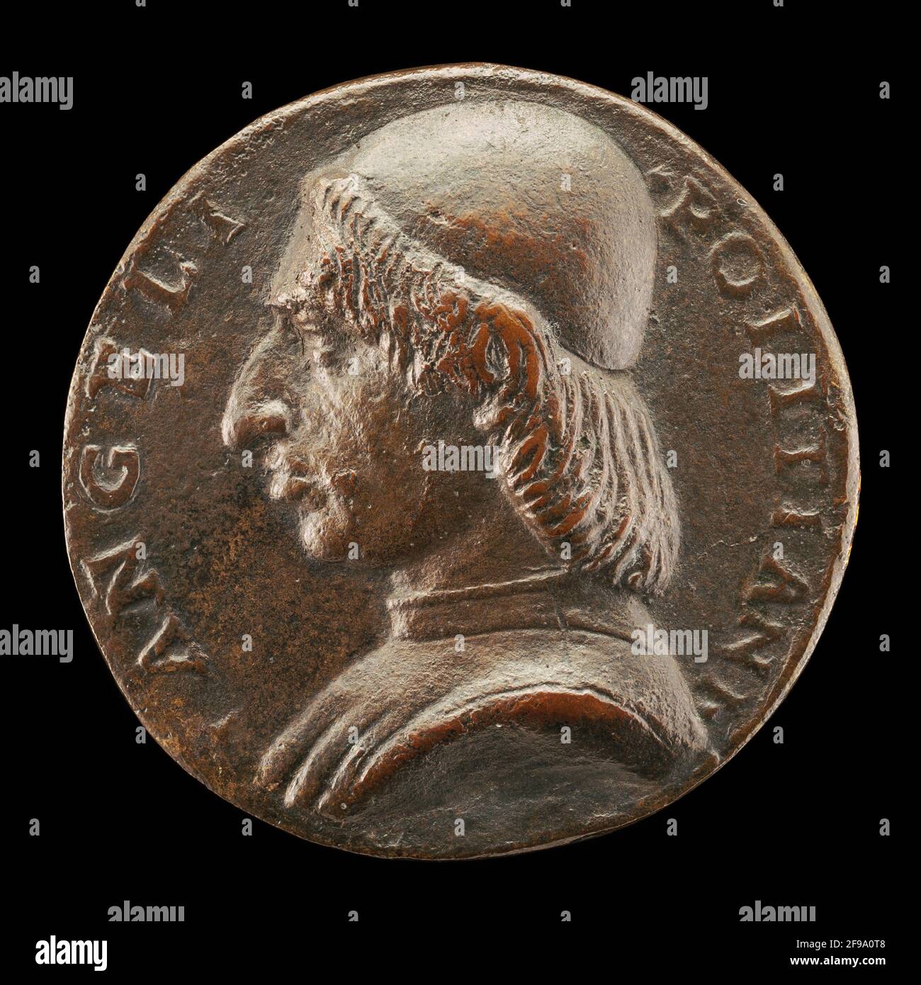 Angelo Poliziano, 1454-1494, Humanist [Vorderseite], c. 1494. Stockfoto