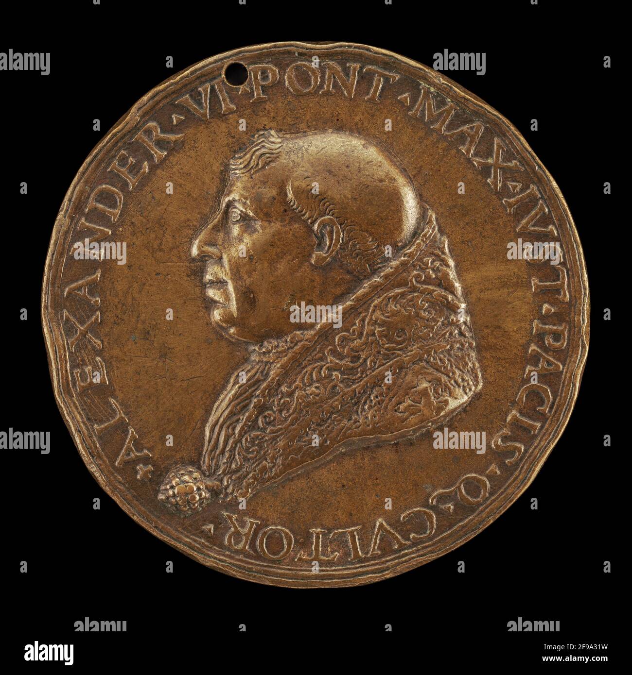 Alexander VI (Rodrigo Borgia, c. 1431-1503), Papst 1492 [Vorderseite], 1492/1503. Stockfoto