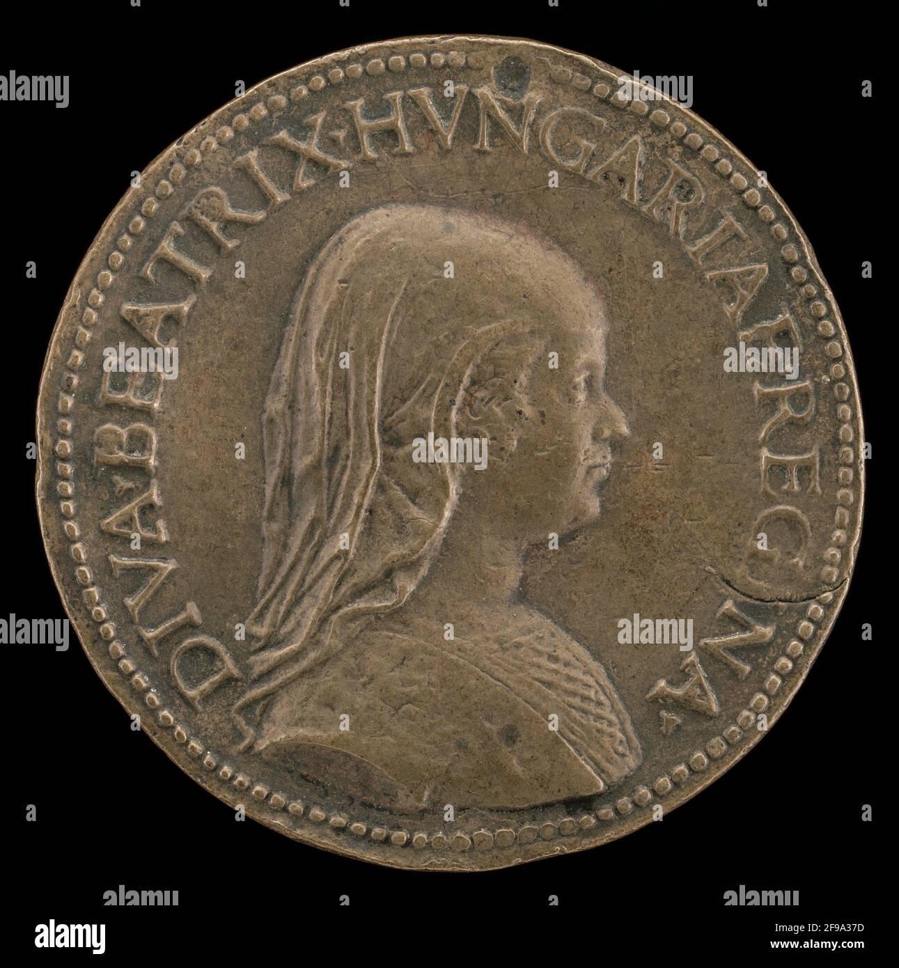 Beatrice of Aragon, 1457-1508 [Vorderseite], wahrscheinlich 1491/1505. Stockfoto