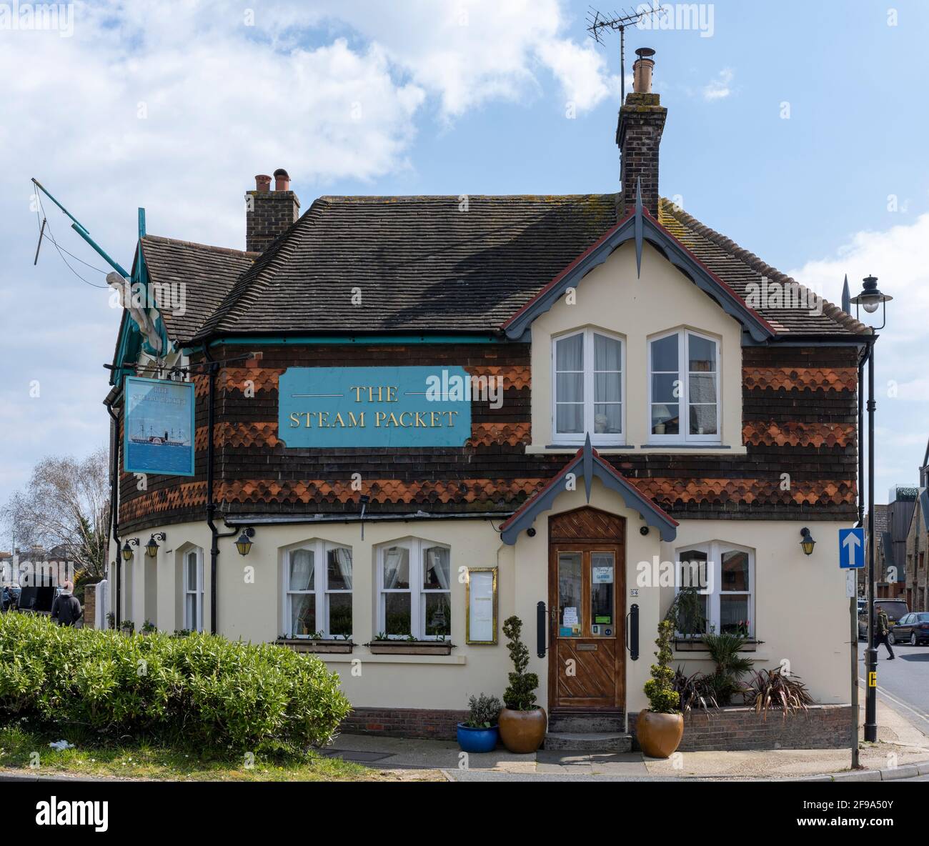 The Steam Packet Public House, River Road, Littlehampton, West Sussex, England, VEREINIGTES KÖNIGREICH. Stockfoto