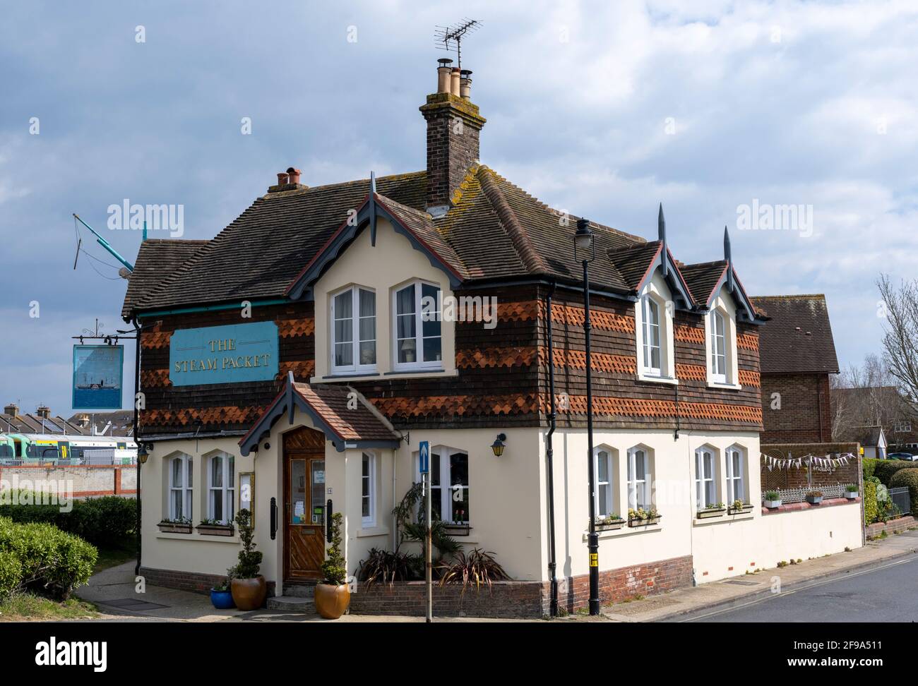 The Steam Packet Public House, River Road, Littlehampton, West Sussex, England, VEREINIGTES KÖNIGREICH. Stockfoto