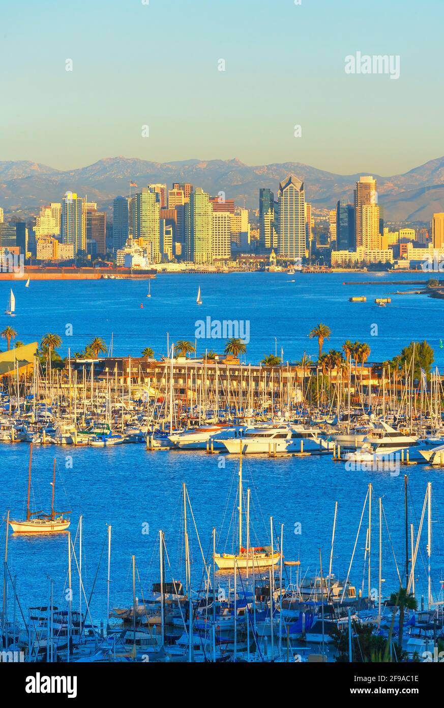 Skyline von Point Loma, San Diego, Kalifornien, USA Stockfoto