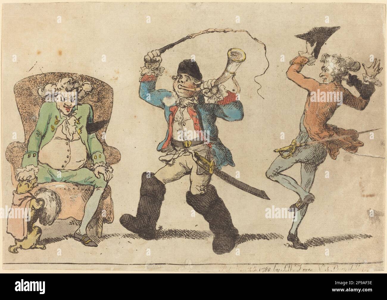 Ein Franzose im November 1788. Stockfoto